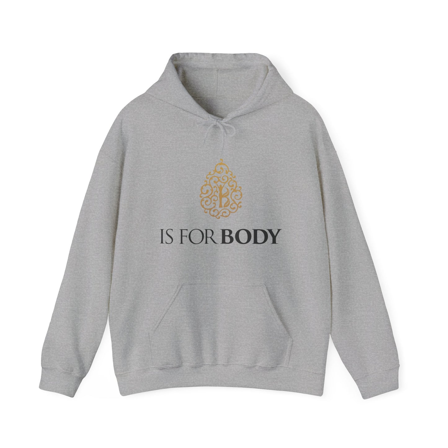 Heavy Blended Hooded Sweatshirt, Chest Print