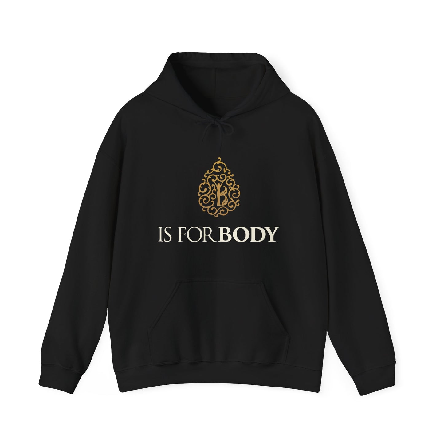 Heavy Blended Hooded Sweatshirt, Chest Print