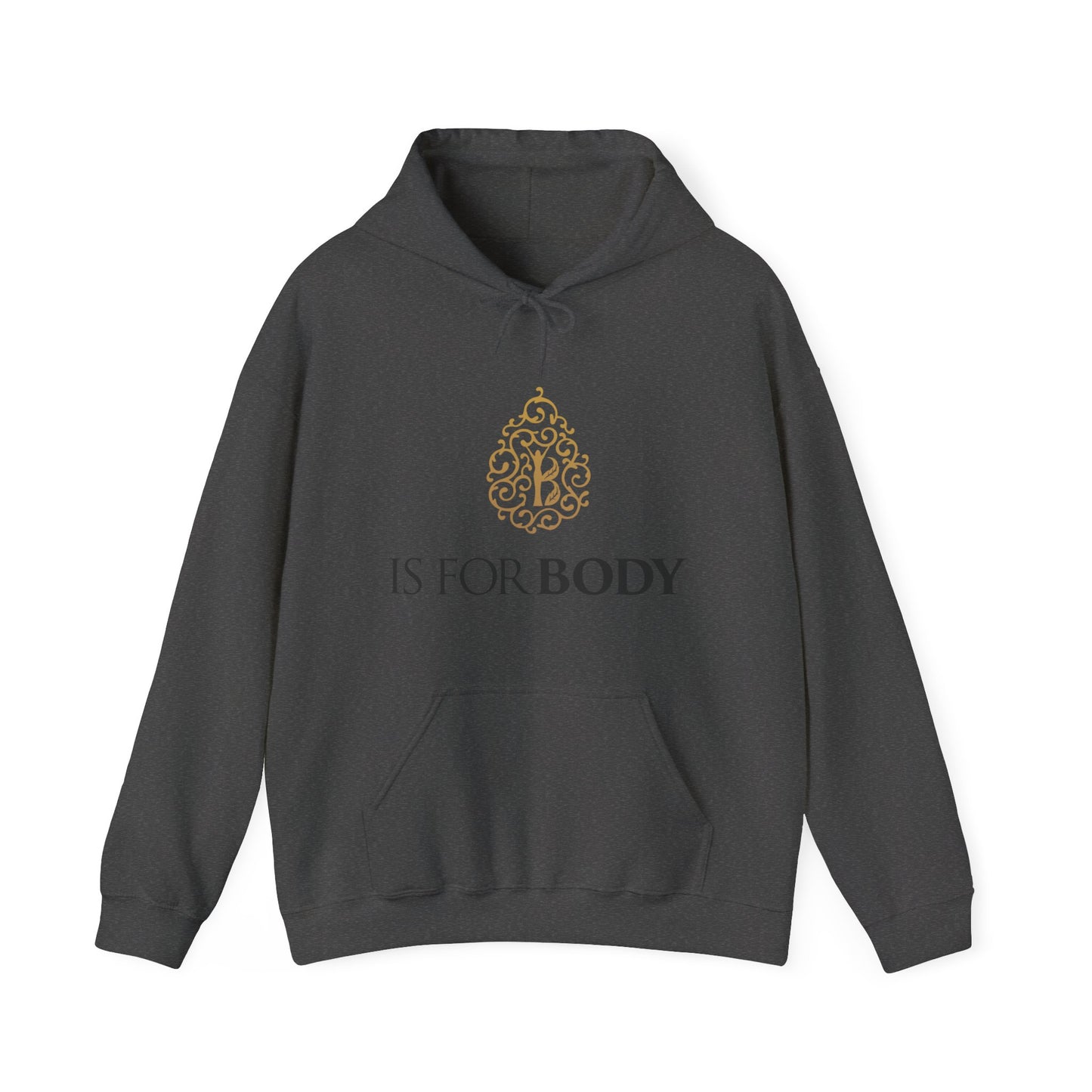 Heavy Blended Hooded Sweatshirt, Chest Print